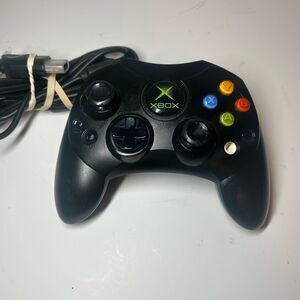 Original Xbox OEM Controller S Type X08-69873 w/ Breakaway Cable - Black